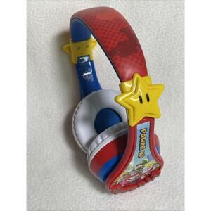 Nintendo Super Mario Wireless Headphones with Microphone Foldable Tested Working